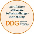Zertifizierte<br> stationäre Fußbehandlungs- einrichtung DDG Zertifizierte stationäre Fußbehandlungseinrichtung