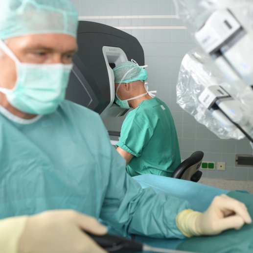 Eingriff am da Vinci-OP-Roboter